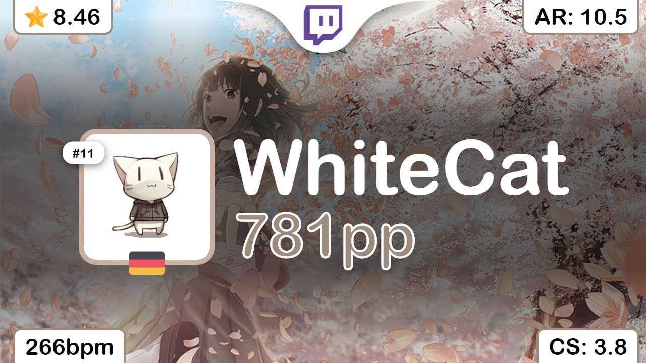 [Live] WhiteCat | LiSA - Kimi ni Pierrot [Emotions] +HDDT 98.28% {#1 781pp 1❌} - osu! umbrella testo