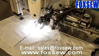 Automatic Shirts Placket Button Sewing Machine