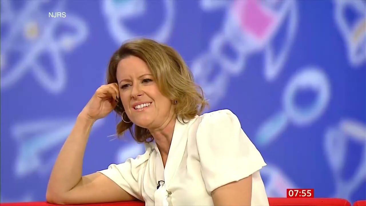 Sarah Campbell inLeatherSkirt