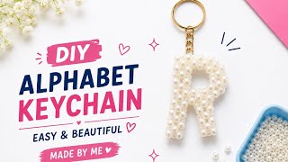 “R” alphabet keychain full detailed  tutorial…🤍✨