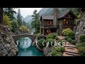 Stone Bridge Forest Cottage – Healing Meditation Music – Tranquil Riverside Mountain Ambience
