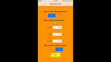 Dimensions AR Augmented Reality iPhone App Preview