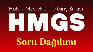 HMGS (Hukuk Meslekleri Giriş Sınavı) Soru Dağılımı #hmgs #hukukfakültesi