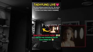 Taehyung imitating lilli from.swim mv,what do u think army? #bts #v #taehyung #shorts #youtubeshorts