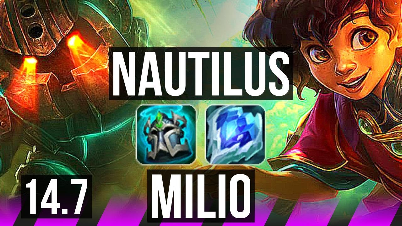 NAUTILUS & Nilah vs MILIO & Jinx (SUP) | 66% winrate, 2/3/24 | EUW Challenger | 14.7