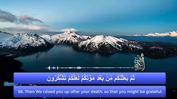 تلاوة هادئة بصوت أبو بكر الشبراوي (سورة البقرة)من 53 الى59