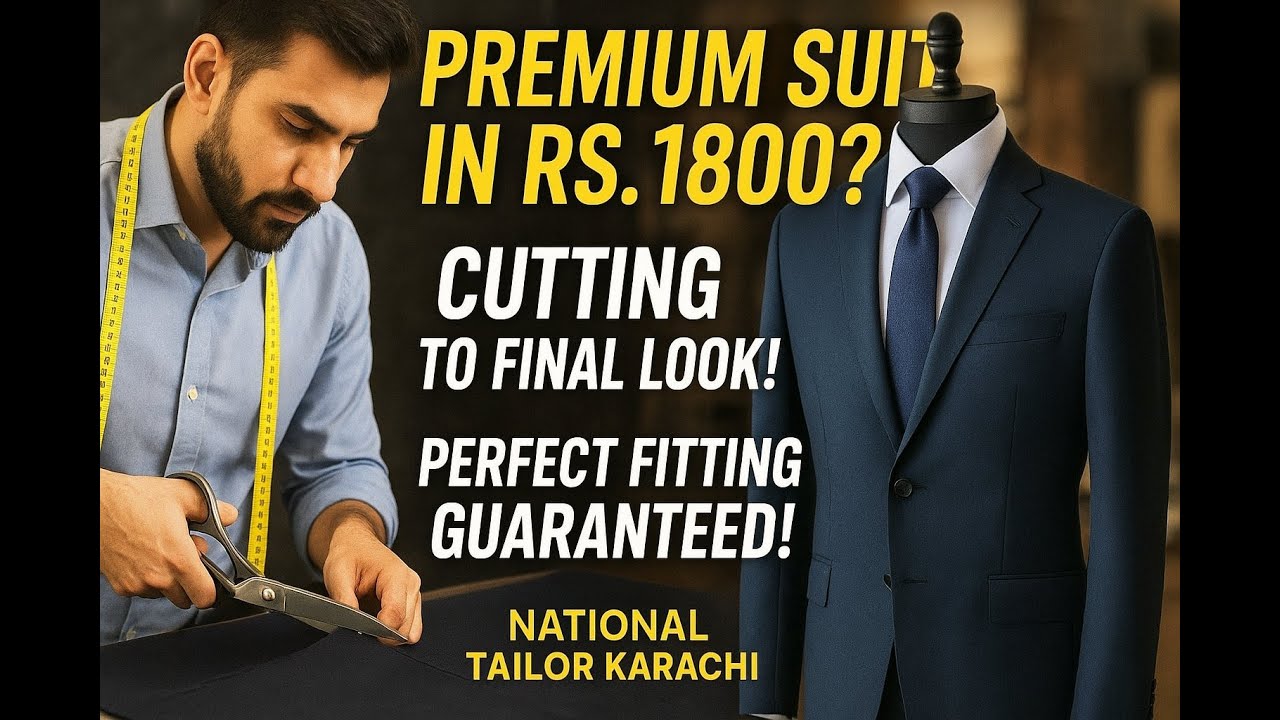 Karachi’s Best Tailor 🔥 | Premium Suit Stitching Full Process | Perfect Fit Guarantee