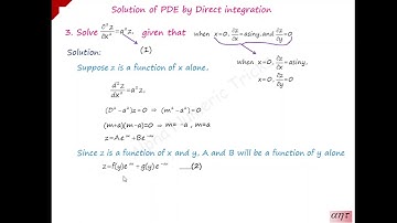 Solution of  PDE by direct integration problem set 2| Partial differential equations