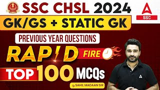 SSC CHSL 2024 | SSC CHSL GK GS+ Static GK Previous Year Question | GK GS by Sahil Madaan