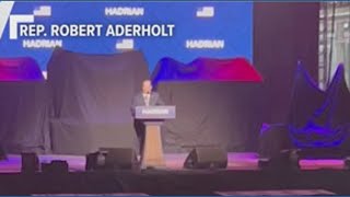 Rep. Robert Aderholt (R-AL) speaks at the opening of Hadrian Factory 4