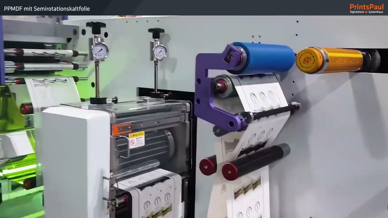 Semirotative-Kaltfolie mit dem PrintsPaul PPMDF