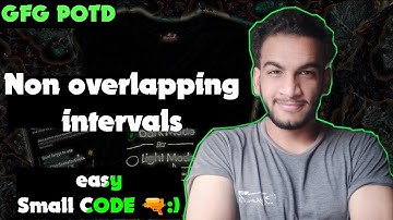 Non-overlapping Intervals | gfg potd | 08-12-24 | GFG Problem of the day