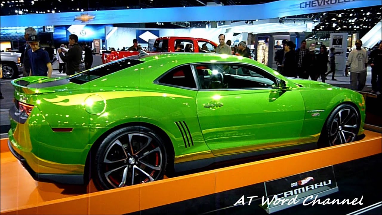 Hot Wheels 2012 Chevrolet Camaro Chrome Green - YouTube