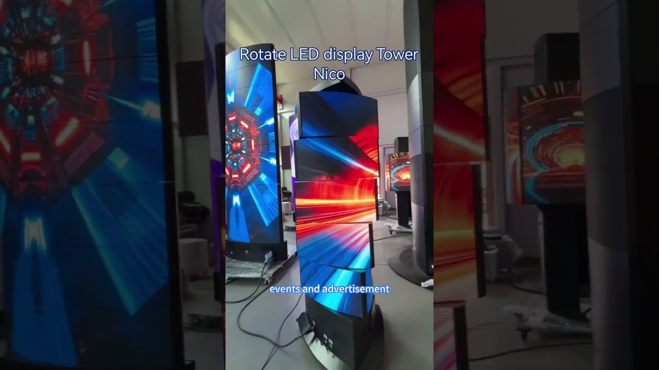 Breathtaking Rotating LED Display Towers | Premium Manufacturer   