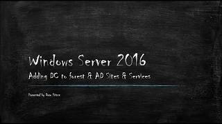 Lab 02 - Adding a domain controller