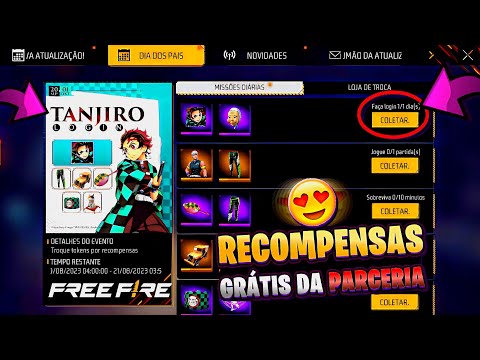 URGENTE!! DEMON SLAYER OFICIAL!, PEGUE BANNER ANGELICAL, PUNHO 2EM1,  REDENÇÃO, NOVIDADES FREE FIRE 