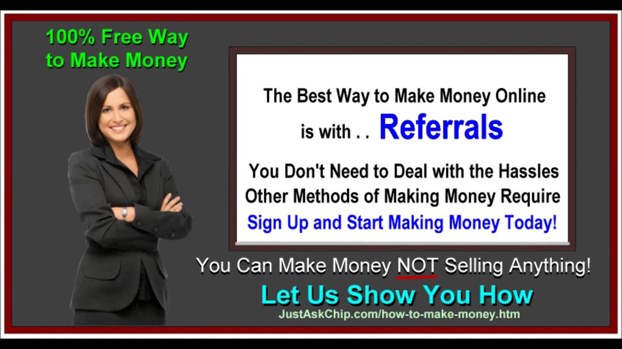 Real Ways to Make Money Online   -  Referral Fee  -  Best Ways to Make Money Online