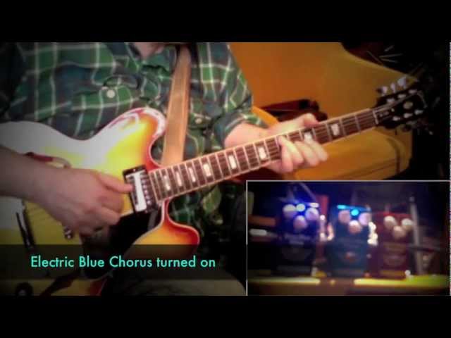 Mad Professor Electric Blue Chorus pedal, played by Jarmo Hynninen