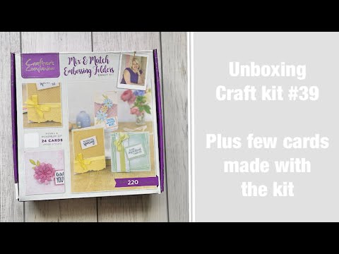 Unboxing- Craft Kit #39 by @Crafter's Companion  Mix&Match Embossing folders #craftkit #cardmaking