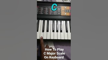 How To Play C Major Scale On Keyboard #shorts