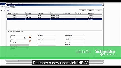 Adding & Modifying Users in Power Monitoring Expert | Schneider Electric Support