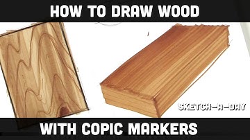 How to Draw wood with Markers  Part 1