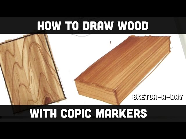 How to Draw wood with Markers Part 1 