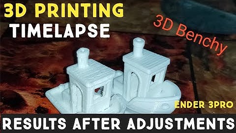 Printing 3D Benchy again after Fixing my new Ender 3 pro