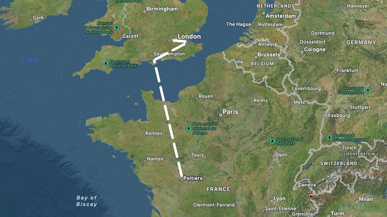 Poitiers/Biard to London (LFBI-EGLL) - 17/8/2024