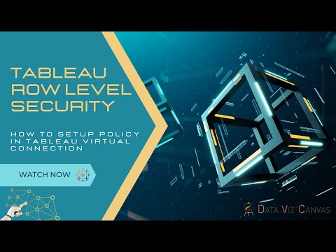 Tableau  Centralised Row Level Security
