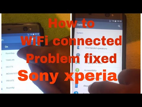 WiFi connected problem Fix how to sony xperia ultra wifi problem solve