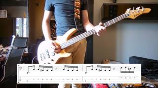 Video thumbnail of "Royal Blood - Don't Tell Bass cover with tabs"