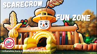 The Big Inflatable:Scarecrow Sky Garden–Where Straw Hats Fly & Kids Harvest Joy in a Whimsical Field screenshot 4