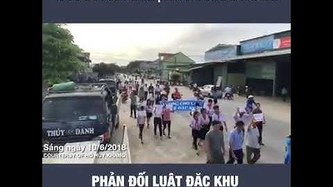 Biểu Tình Ngày 10/06 Ở Nghệ An - Đặc Khu 99 Năm - Đừng Để Lòng Yêu Nước Bị Lợi Dụng