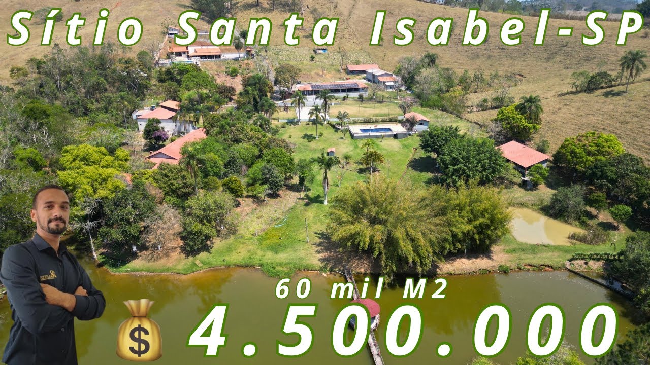 Sítio a venda em Santa Isabel, lazer completo, campo,quadra, lago, horta, pomar e muito mais 😍😍