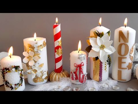 Comment peindre des bougies décoratives pour Noël ?