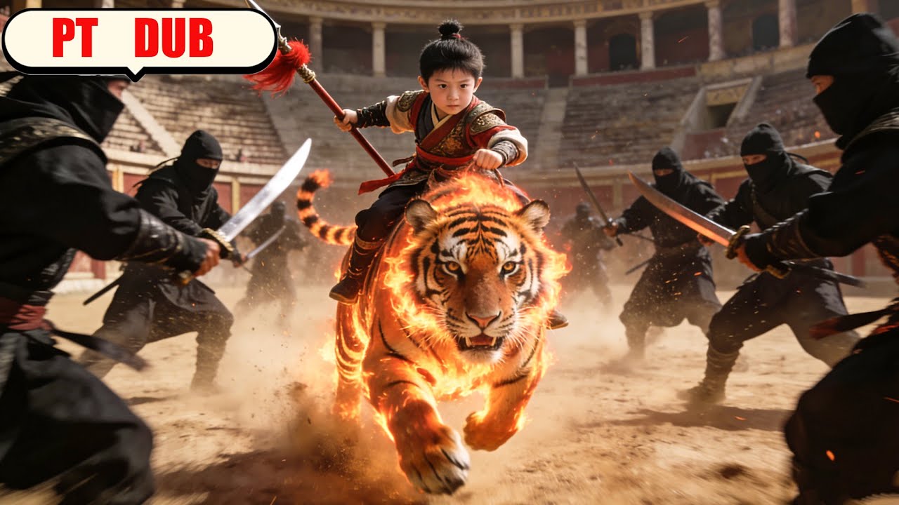 Rapaz perdedor salvou tigre fogo-pitão, ele jurou fidelidade, derrotou todos os inimigos!