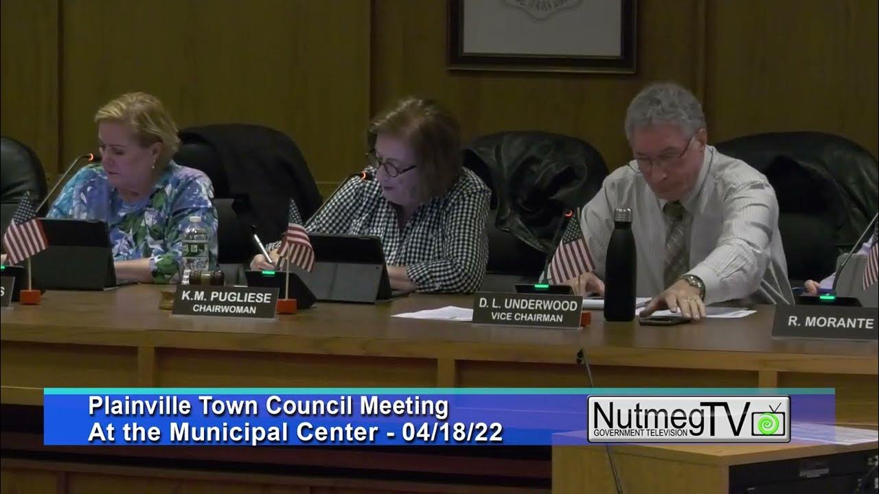 Plainville Town Council Meeting 041822 YouTube