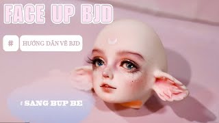 BJD FACEUP - BJD DOLL MAKEUP (DRAWING) TUTORIAL - SANG BUP BE screenshot 5