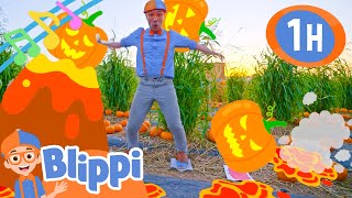 The Floor is Lava Song (Halloween Pumpkin Version) | 1 Hour of Blippi Music