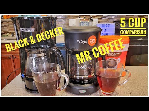 Mr. Coffee VS Black + Decker 5-Cup Mini Brew Switch Coffee Maker Comparison