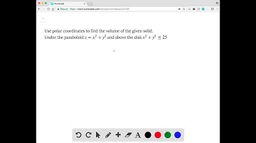 Use polar coordinates to find the volume of the given solid. Under the paraboloid z = x^2 + y^2 and…