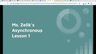 Asynchronous Lesson 1
