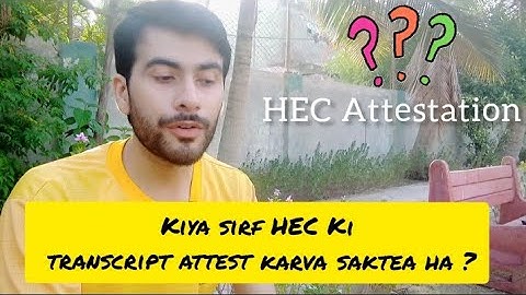 HEC degree attestation | kiya transcript sirf attest hosakti ha ?  #hec #degree attestation