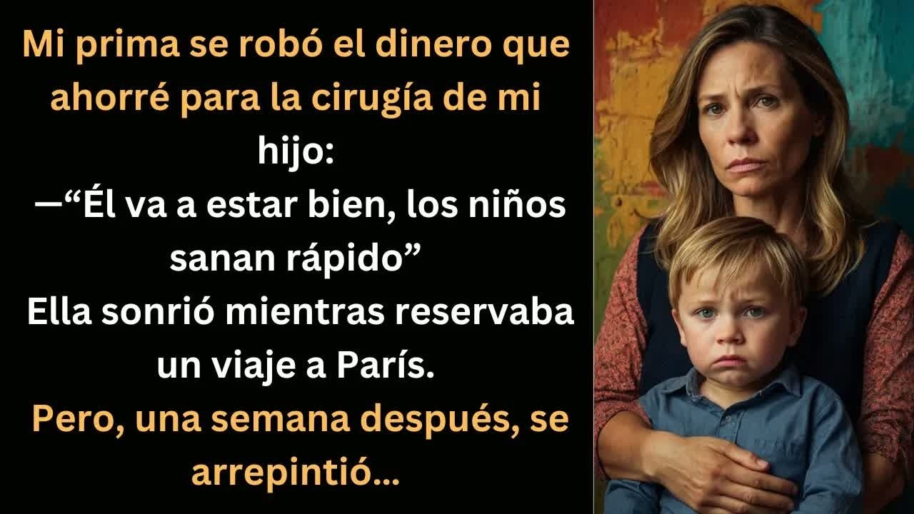 Mi prima robó el dinero de la cirugía de mi hijo, y una semana después… se arrepintió