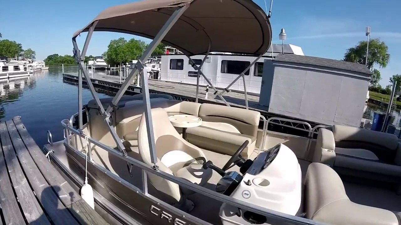 22' Pontoon Rental At Alma Marina (old) YouTube