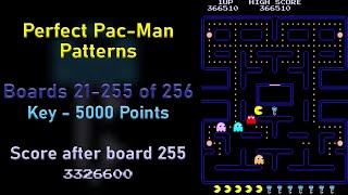 Perfect Pac-Man Patterns - Boards 21-255 of 256 - 9th Key