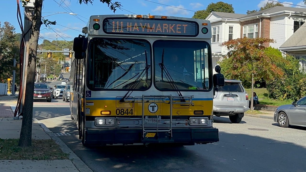 [MBTA] Route 111 (Partial) - New Flyer D40LF #0844 Ride | Yoshi's Ride ...