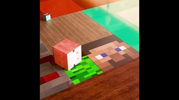 Satisfying Minecraft Blocks Slide and Drop Loop Animation