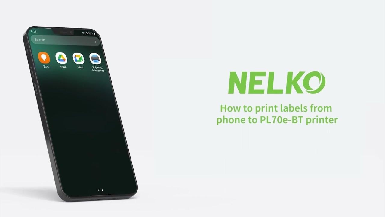 How to print wirelessly from phone to PL70e-BT printer - YouTube